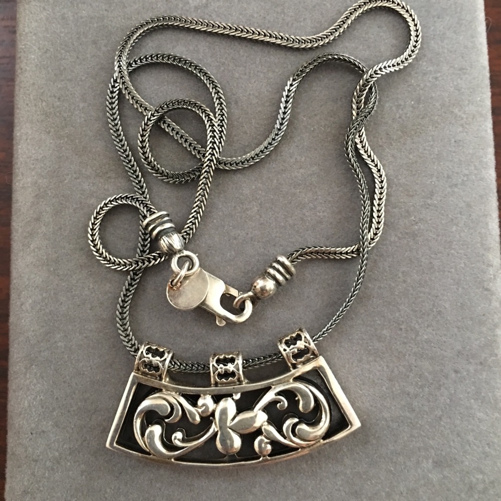 Authentic Silpada solid sterling silver stamped pendant